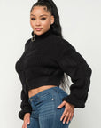Michelin Sweater Top W/ Front Zipper