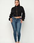 Michelin Sweater Top W/ Front Zipper