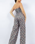 Bustier Top & Wide Pants Set