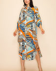 Printed Shirt Dress