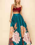Printed Maxi Skirt