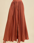 Pleated Skirt With Buttons And Pockets