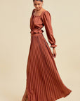 Pleated Skirt With Buttons And Pockets