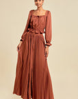 Pleated Skirt With Buttons And Pockets