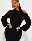 Sweater Knit Mini Dress