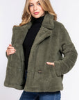 Faux Fur Sherpa Jacket