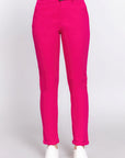 Cotton-span Twill Belted Long Pants