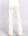 Straight Fit Twill Long Pants