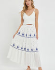 Embroidery Maxi Skirts