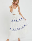 Embroidery Maxi Skirts