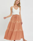 Embroidery Maxi Skirts