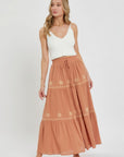 Embroidery Maxi Skirts