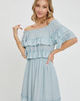 Off Shoulder Ruffle Dress