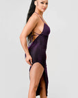 Metallic Glitter Sweetheart Dress