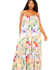 Printed Voluminous Maxi Dress