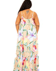 Printed Voluminous Maxi Dress