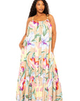 Printed Voluminous Maxi Dress