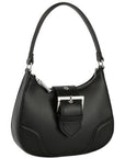 Fashion Buckle Curve Handle Shoulder Bag