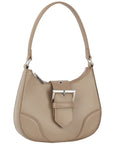 Fashion Buckle Curve Handle Shoulder Bag