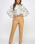 Faux Leather Pants