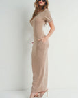 Short-sleeve Maxi Dress