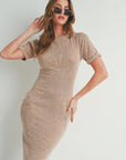 Short-sleeve Maxi Dress