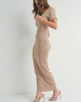 Short-sleeve Maxi Dress