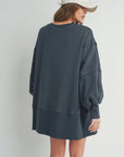 Long Sleeve Sweater With Slit