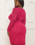 Animal Print Rhinestone Mesh Plus Size Mini Dress