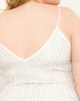 Rhinestone Body Plus Size Mini Dress