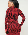 Aminal Jacquard Midi Dress W/ Lurex