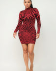 Aminal Jacquard Midi Dress W/ Lurex