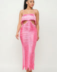 Lux Fringe Maxi Dress