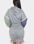 Detachable Zipper Mini Dress