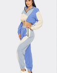 Colorblock Cargo Jogger Set