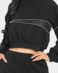 Terry Mesh & Rhinestone Detail Set