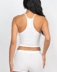 Ribbed Crop Cami Top & Shorts Set