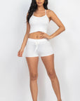 Ribbed Crop Cami Top & Shorts Set