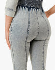 Washed Denim Jumpsuit