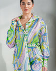 Button Down Shirt With Short Pants Set