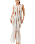 Cut Out Fringe Dress
