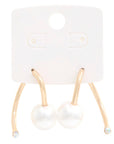 Pearl Bead Metal Earring