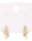 Rhinestone Metal Bar Earring