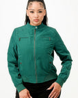 Casual Zip Up Biker Moto Jacket
