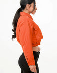 Shiny Puffer Bomber Jacket