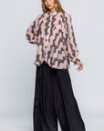 See Through Shirt With Lace Detail