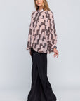 See Through Shirt With Lace Detail