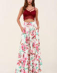 Printed Maxi Skirt With Pockets