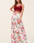 Printed Maxi Skirt With Pockets