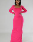 Long Sleeves Stretch Dress
